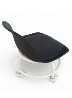 Beauenty Floor Low Stool With Wheel Strong Metal 360° Rotating With Back Rest  - Image 5
