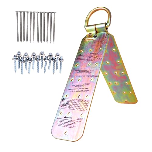 Guardian Fall Protection Guardian 00455 Temper Reusable Anchor | for Use on Flat to 45 Degree Roof Pitches (0/12 to 12/12) | Fasteners Included | Zinc Plated Steel | OSHA and ANSI Compliant - Image 1