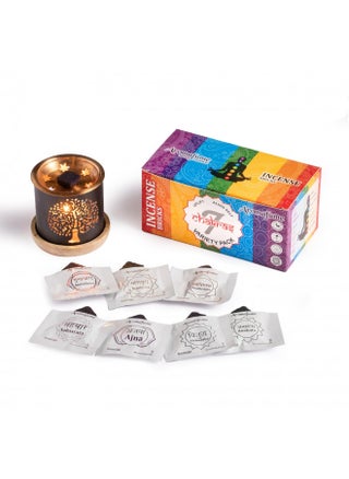 7 Chakra Incense Brick Gift Set by Aromafume | 14 Bricks & Tree of Life Exotic Burner | 2 x Sahasrara, Ajna, Vishuddha, Anahata, Manipura, Swadhisthana, Muladhara | Yoga, Meditation, Chakra Healing - pzsku/Z209F42F9D7CC0349ADE4Z/45/_/1731078018/a7bd1c2d-836e-4cb5-a4fc-0088ed2a66fc