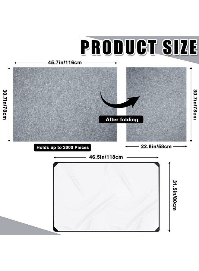 Sratte Sratte Jigsaw Puzzle Board with Dustproof Cover, Foldaway Felt Puzzle Board Portable Mat, Foldable Pad Storage, Non Slip Surface(45.7 x 30.7 Inch) - Image 2