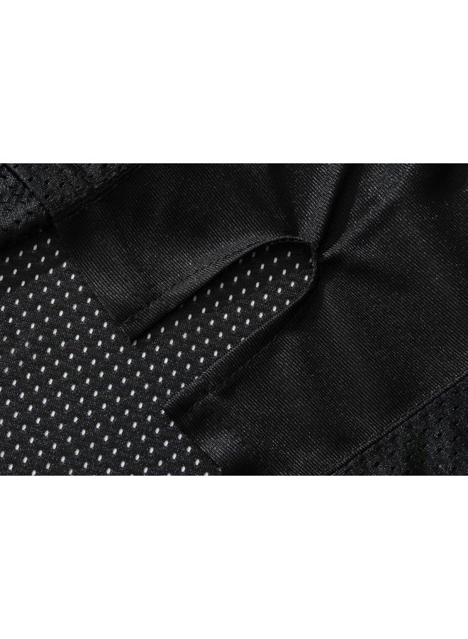 PRIMITAS Blank Football Jersey Mesh Athletic Football Shirt Practice Sports Uniform, Black, M - Image 2