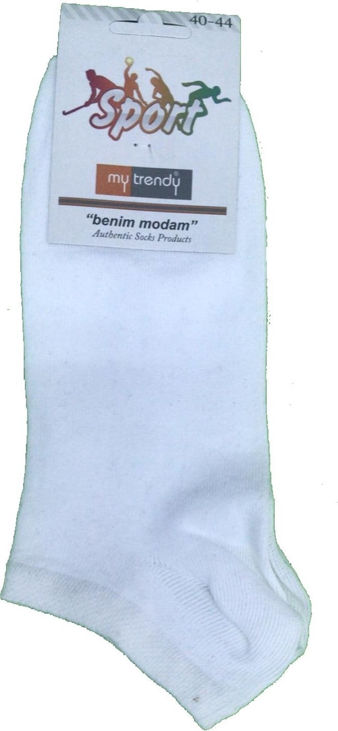 My Trendy 3 Pairs of White Color Economic Booties Socks 