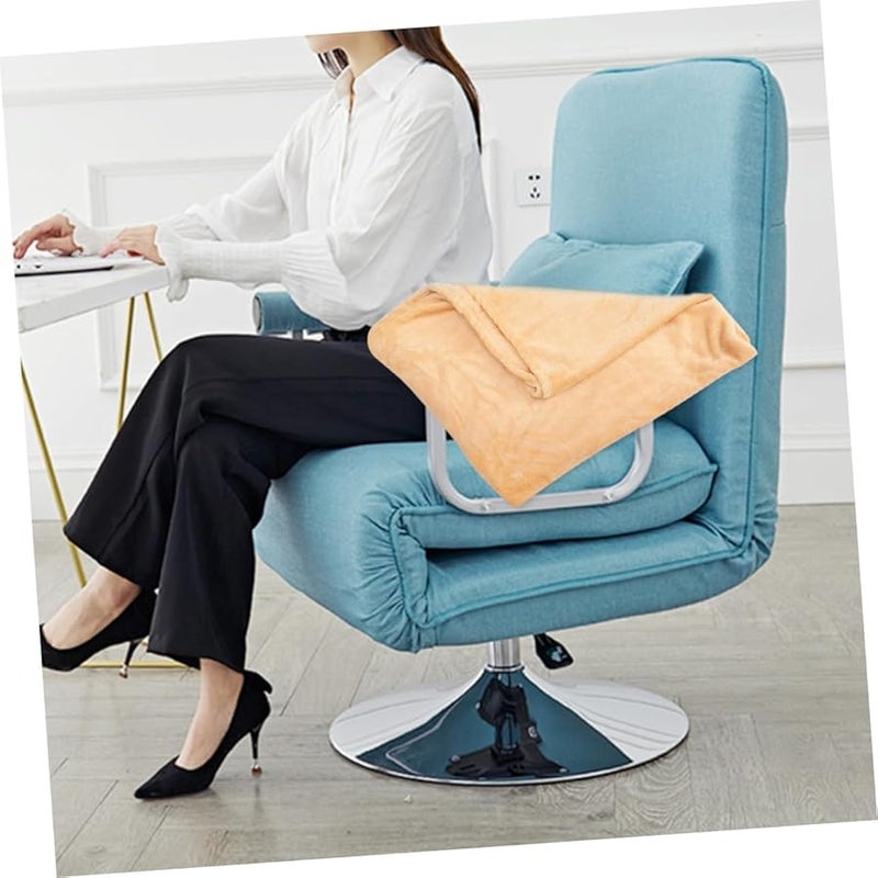 بطانية صلبة من الفانيلا الفروية دافئة وناعمة للسرير والأريكة مقاس توين - Image 4