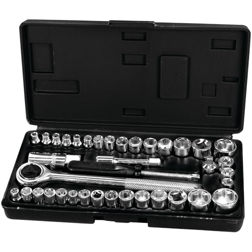 Performance Tool 1950 40-Piece Socket Set for Mechanics and DIY Enthusiasts - Durable and Versatile Tool Kit for Automotive and Home Repairs - Image 2