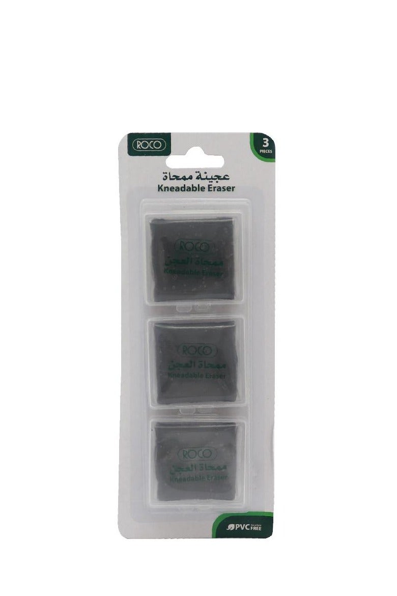 روكو ممحاة عجن رمادي مدمج