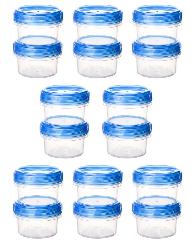 Atecare [16 Pack] 2 oz Salad Dressing Containers, Reusable Stackable Condiment/Sauce/Dipping/Snack Containers to Go With Leak-Proof Twist Top Lids, Bpa Free, Safe For Microwave, Freezer, Dishwasher - Image 1