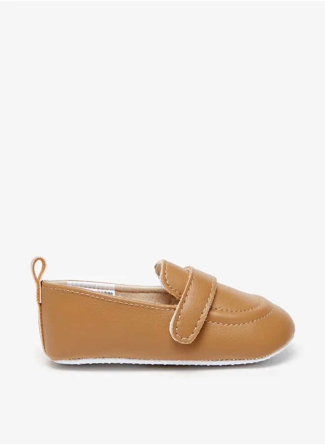 ال بي ال من شو اكسبرس Boy's Solid Loafer Booties With Hook And Loop Closure