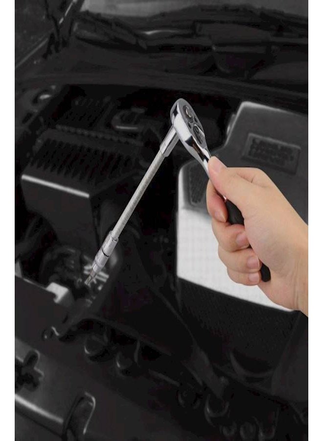 Bukela 46-Piece Spanner Set  Wrench Set Wrench Combination Tools Kit For Auto Repairing Silver 1/4inch - Image 4