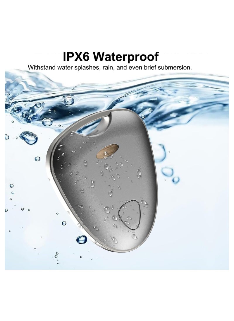 Generic - Smart Bluetooth Finder for Keys, Wallet, Luggage, IPX6 Waterproof Item Finder with Replaceable Battery, Works with Apple Find My (iOS Only), not Support for Android, 1 Pack-Grey - Image 1