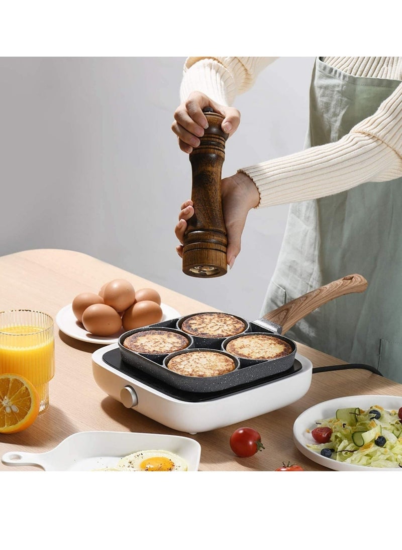 Generic - Egg Cooker Frying Pan, 4-Cups Non-Stick Cookware Aluminium Alloy Fried Egg Cooker,Pancake,Omelette Pan - Image 1