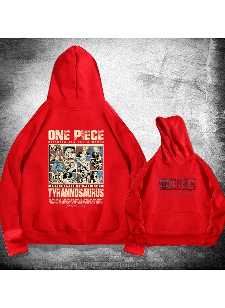 KUYING New One Piece Casual Loose Hooded Sweatshirt  - Image 1