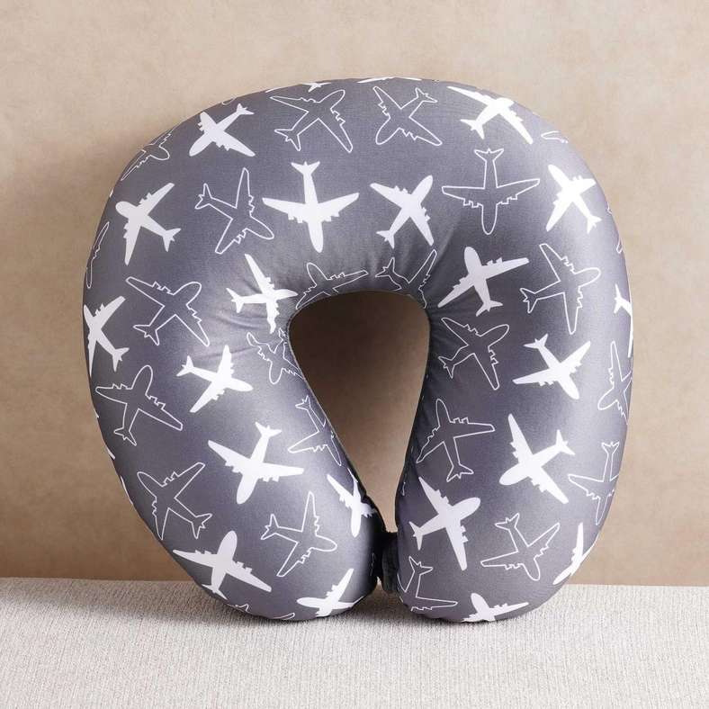Pan Home Aero Microbeads Neck Pillow 30x30x9cm - Grey - 161AIC9903463 - Image 3
