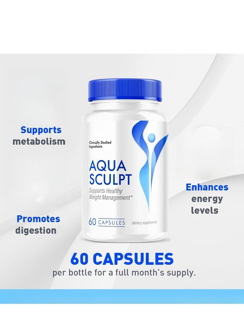أكوا كبسولات أكوا، القوة القصوى، أكوا سكلبتدعم التحكم في الوزن الصحي ， تركيبة تقليدية وعلمية (1 عبوة) - Image 2