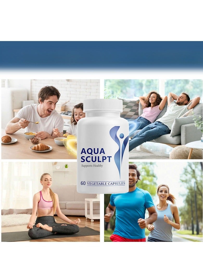 أكوا كبسولات أكوا، القوة القصوى، أكوا سكلبتدعم التحكم في الوزن الصحي ， تركيبة تقليدية وعلمية (1 عبوة) - Image 3