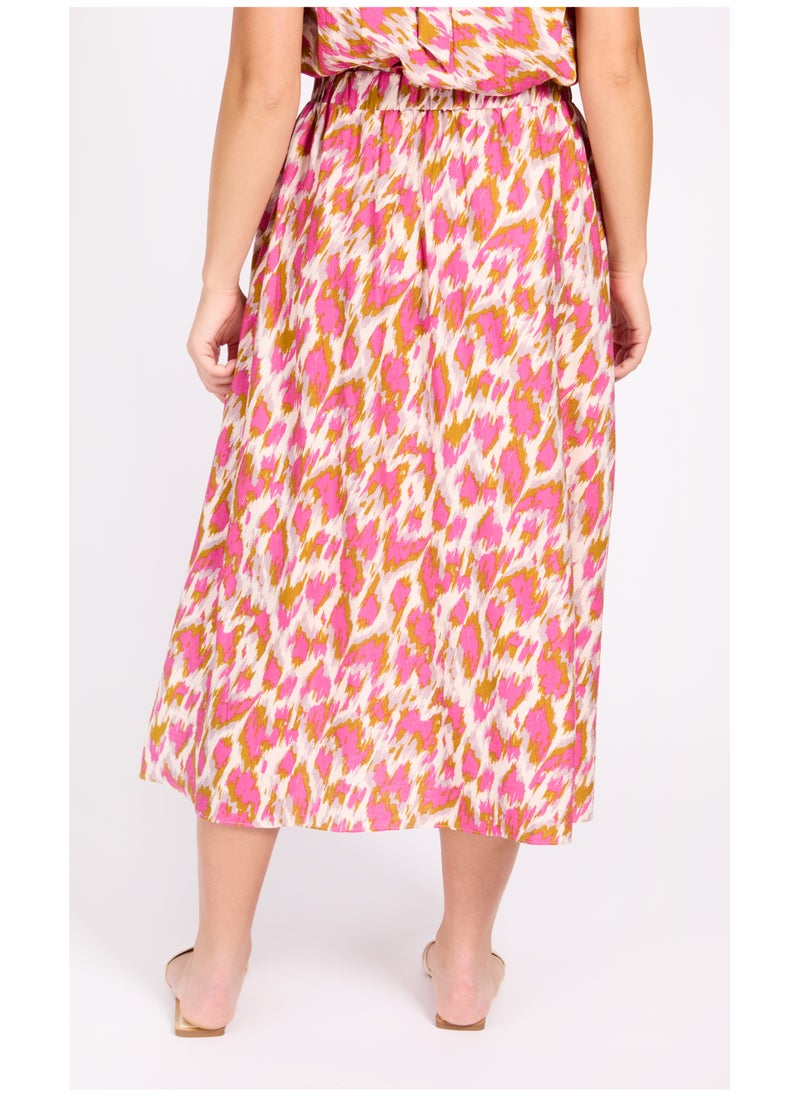 Little Mistress - Printed High Waist Skirt - Image 1