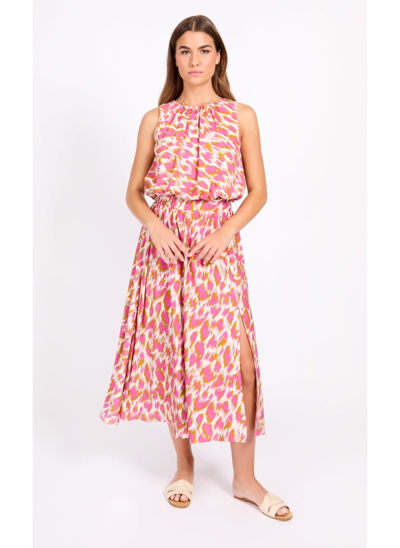 Little Mistress - Printed High Waist Skirt - Image 1