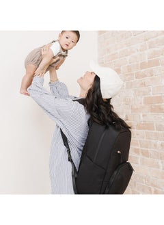 JuJuBe JuJuBe New Deluxe Diaper Bag Backpack with Portable Changing Pad, Baby Stroller Straps, Large Travel Backpack for Boy or Girl, For Carrying Baby Bottles, Baby Wipes, Diapers, Pacifiers, Black  - Image 2