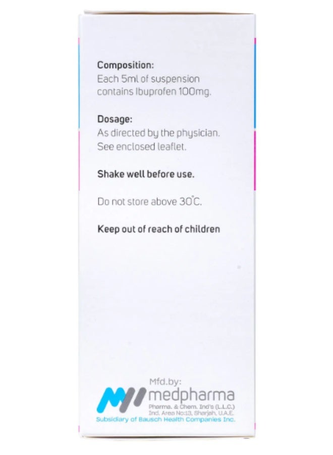 Medpharma Medafen Paediatric Syrup 100ml | Fever & Pain Relief for Children - Image 4