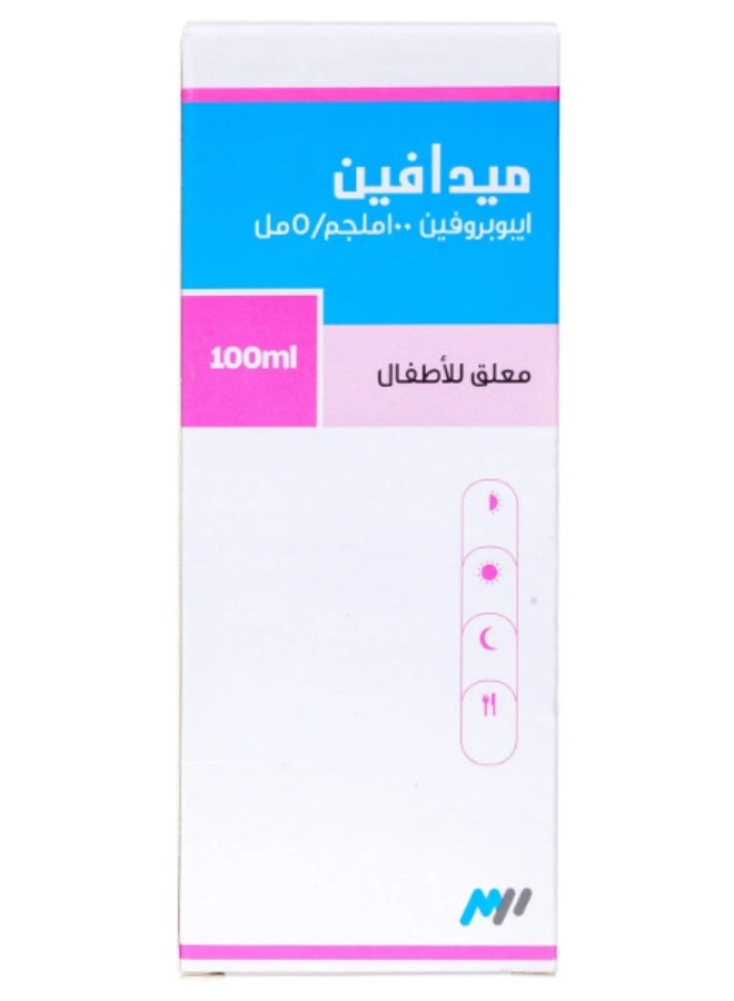 Medpharma Medafen Paediatric Syrup 100ml | Fever & Pain Relief for Children - Image 2