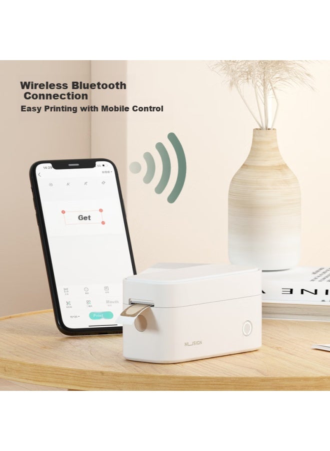 Deli Q1 Green Portable Thermal Label Printer For Home Use, Journal Name Tags, Storage Labels, Price Tags, Food Labels Printer With Mobile Bluetooth Connectio - Image 3