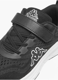 Kappa Boys' Logo Detail Sports Shoes with Hook and Loop Closure  - Image 4