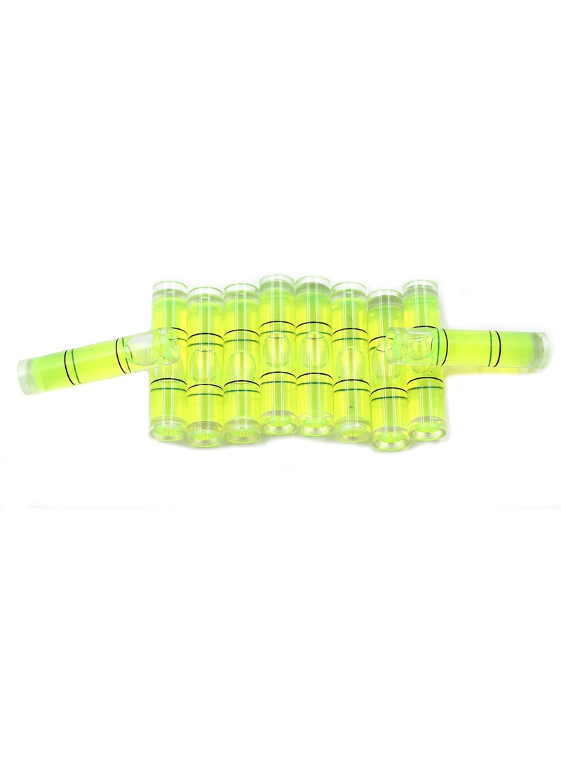 Chiloskit Chiloskit 10 Pcs Cylindrical Plastic Bubble Spirit Level Vials for RV TV Picture Frame Hanging Tool Leveler, 8x35mm  - Image 3