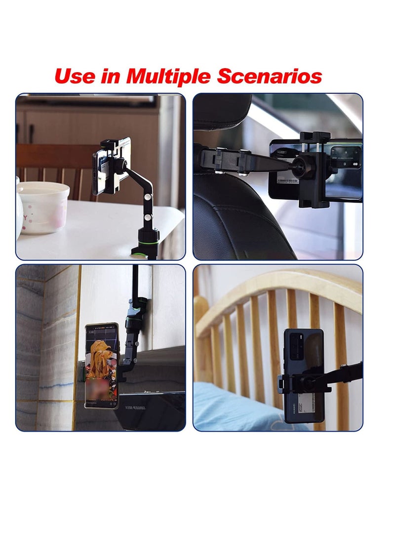 New 360° Rearview Mirror Phone Holder,Car Rearview Mirror Mount Phone and GPS Holder,Universal 360 Degrees Rotating Car Phone Holder - Image 2