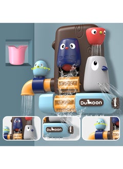 Generic Water Play Toy Bird Tree House Clouds Elephant Rainbow Children Baby Bathing Soothing Water Spray Rotating Gifts-Color:Bird Tree House-Specifications:English Window Box  - Image 1