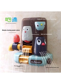 Generic Water Play Toy Bird Tree House Clouds Elephant Rainbow Children Baby Bathing Soothing Water Spray Rotating Gifts-Color:Bird Tree House-Specifications:English Window Box  - Image 3