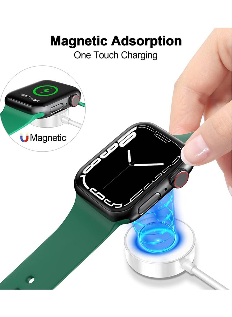 ELTRAZONE 𝟐𝟎𝟐𝟐 𝐔𝐩𝐠𝐫𝐚𝐝𝐞𝐝 for Apple Watch Charger Magnetic Fast Charging Cable [Portable] Magnetic Wireless Charging Compatible with Apple Watch Series Ultra/8/7/6/SE/SE2/5/4/3/2/1-[3.3ft/1M] White  - Image 4
