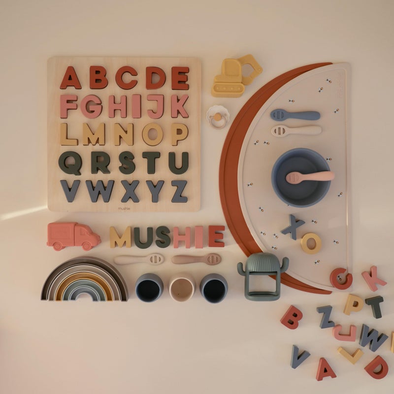 mushie Silicone Placemat for Kids | BPA-Free Non-Slip Design (Bees) - Image 5