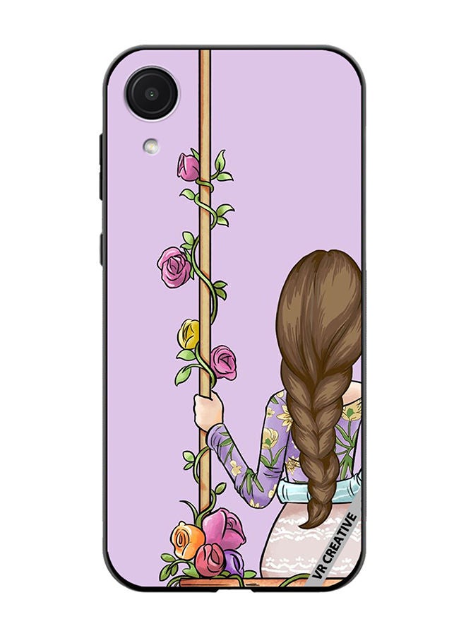 VR CREATIVE Protective Case Cover For Samsung Galaxy A03 Core Beautiful Girl Looking Front Design Multicolour - Image 1