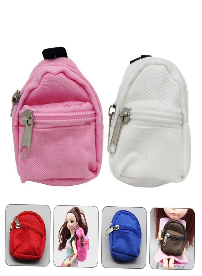 BESTonZON Mini Doll Backpack Decorative Doll Schoolbag Lightweight Miniature Backpack Toy for Dollhouse Accessories Photography Props - Image 3