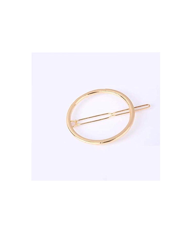 Aeyistry Minimalist Dainty Hair Clips for Women Hollow Geometric for Women and Girls on any Occasion(2 Pcs,1 Gold & 1 Silver) - Image 2
