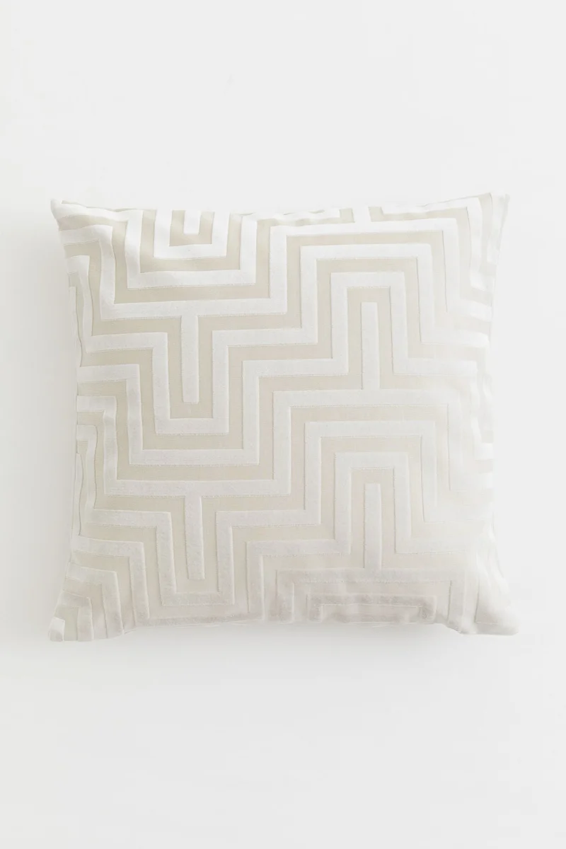 اتش اند ام غطاء وسادة مخملي