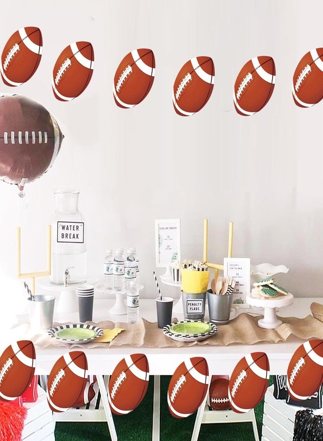 Vuzvuv 60Pcs 6In Paper Football Party Cutouts with 120Pcs Glue Points,Football Cut Outs Bulletin Board Decorations for Football Party Theme Sport Birthday Classroom Party Decor Supplies - Image 4