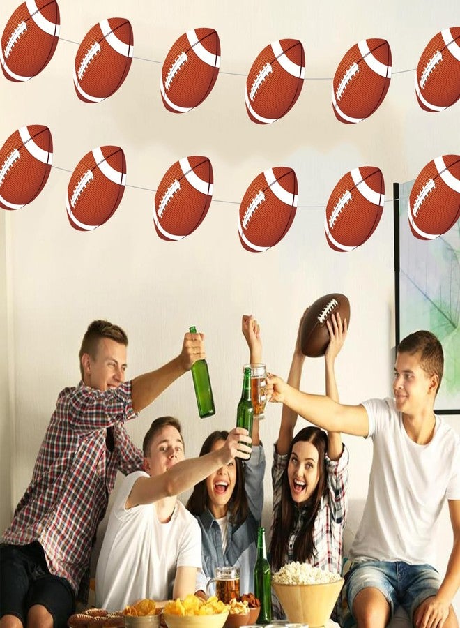 Vuzvuv 60Pcs 6In Paper Football Party Cutouts with 120Pcs Glue Points,Football Cut Outs Bulletin Board Decorations for Football Party Theme Sport Birthday Classroom Party Decor Supplies - Image 5
