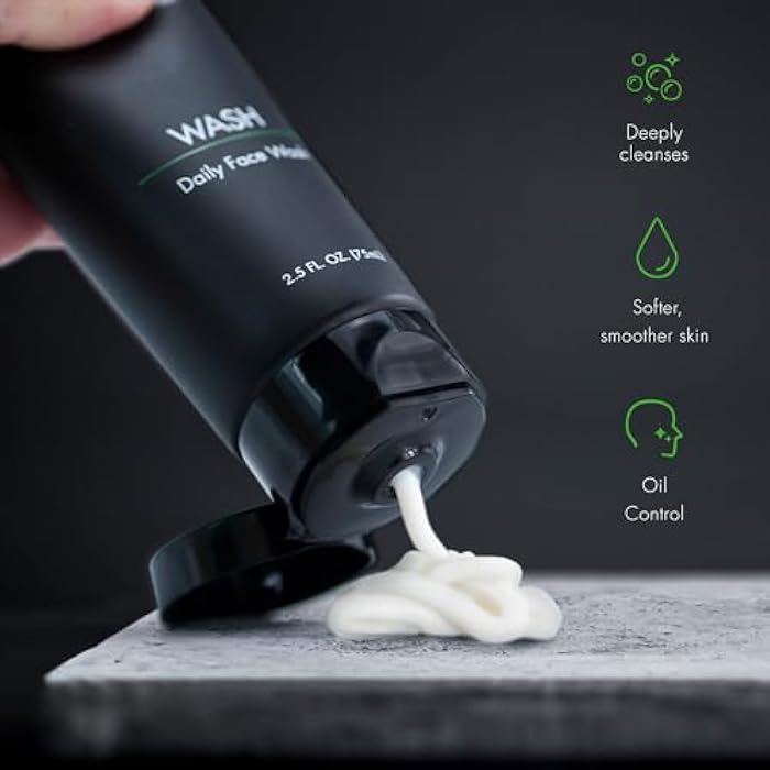 Tiege Hanley Daily Face Wash for Men, Gentle Fragrance-Free Cleanser with Jojoba Oil, Aloe, & Vitamin B3, Hydrating Foaming Formula for Deep Clean, Gentle on Sensitive Skin, Men’s Skin Care, 2.5 Fl Oz - Image 4