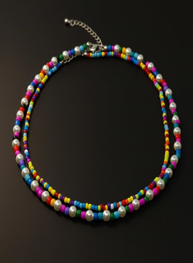 THE MEN THING RAINBOW BLISS - Multi-Layer Beads Necklace for Men & Boys (20 inch) - Image 4