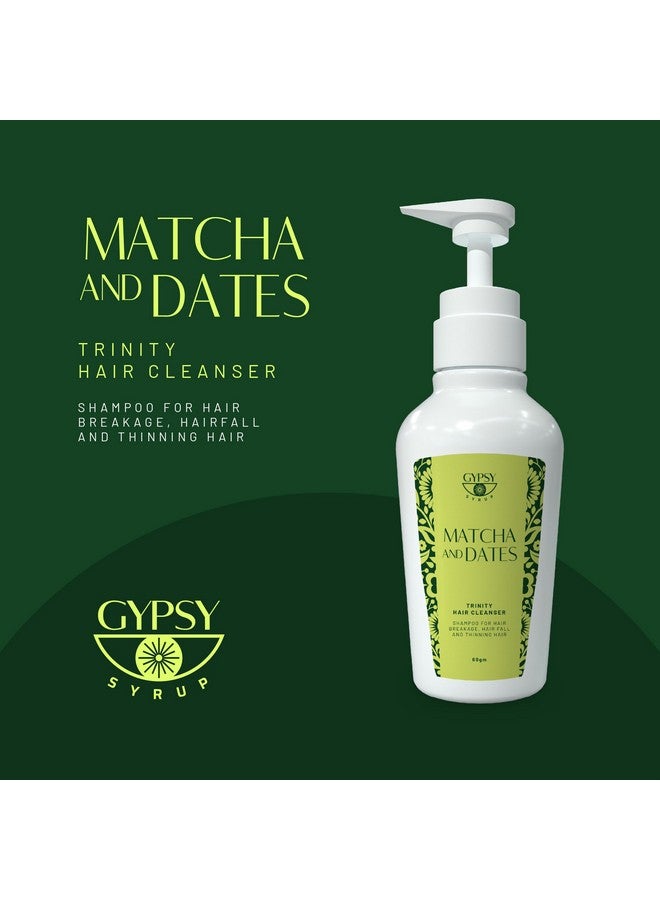 GYPSY SYRUP شامبو جيسبي سيروب ماتشا والتمر لتقصف الشعر | تساقط الشعر والشعر الخفيف ينشط الشعر، يعزز المرونة والتغذية | منظف شعر ترينيتي - 300 جرام - Image 2