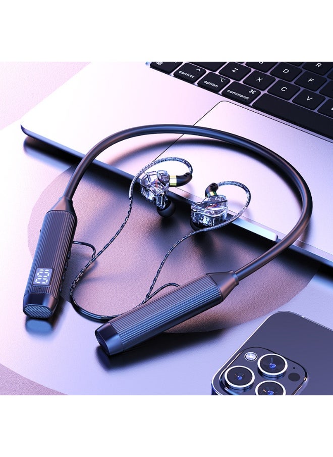 Generic - Neckband Bluetooth Earphones with Ultra Long Battery Life and Noise Cancellation, Compatible with Apple and Android, Wireless In-Ear Sports Headphones - Image 1