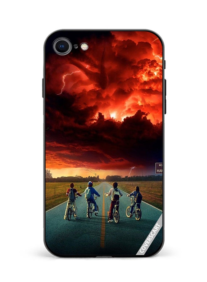 COVERSCART Protective Case Cover For Apple iPhone SE 2020 Stranger Things Design Multicolour