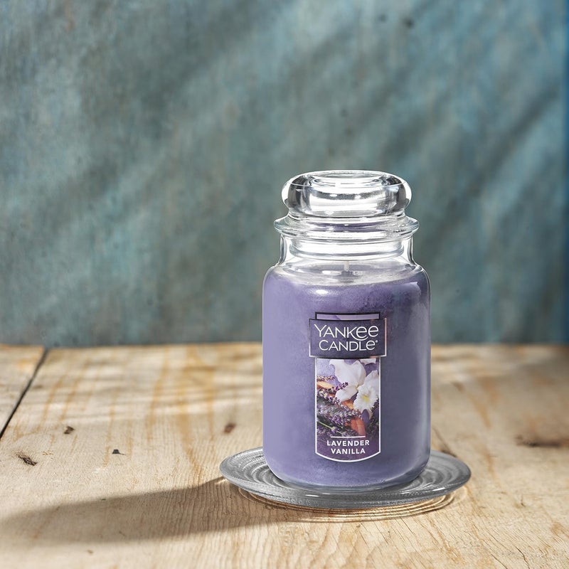 Yankee Candle Lavender Vanilla Scented Jar Candle - Classic Large 22 oz - Image 4