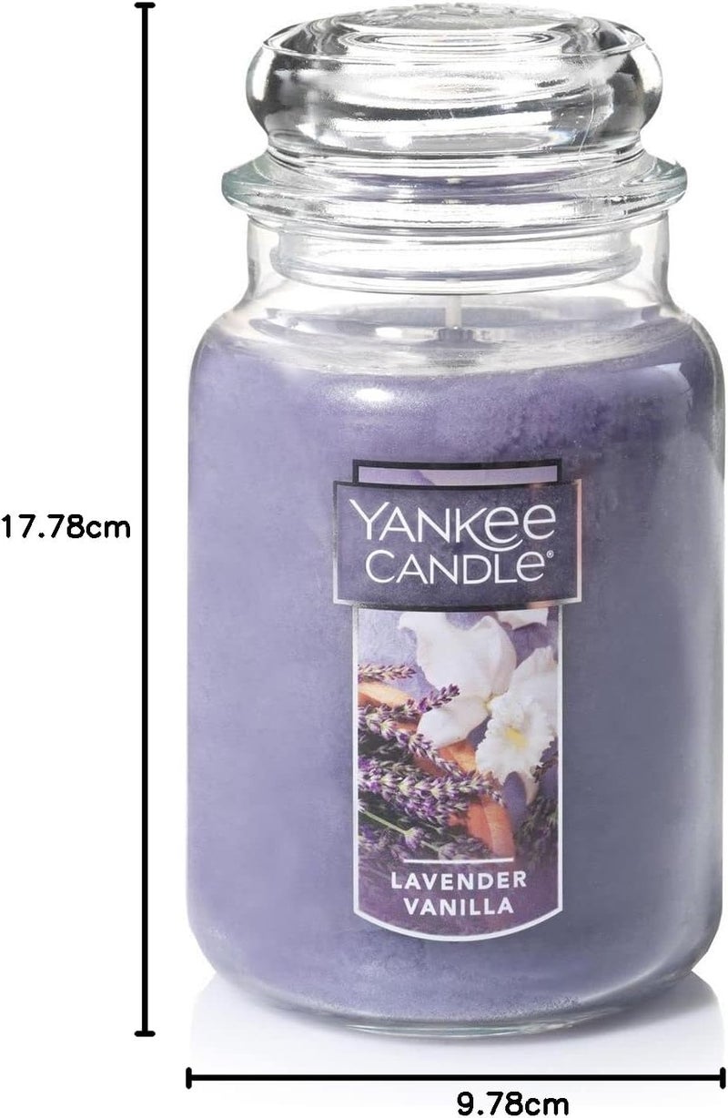Yankee Candle Lavender Vanilla Scented Jar Candle - Classic Large 22 oz - Image 5