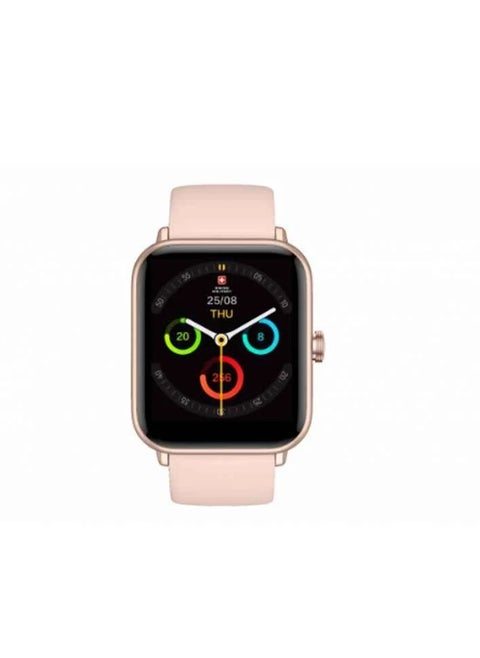 Swiss Military Alps 1.69 inch Pink Smart Watch with Silicon Strap, SM-WCH-ALPS1-S-PNK