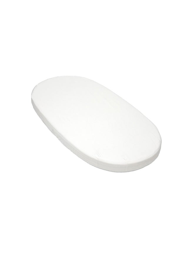 STOKKE - Sleepi Fitted Sheet V3 Soft Sheets For Sweet Dreams Made For Sleepi Baby Bed 100% Fine Cotton Percale Washable - White - Image 1
