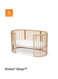 STOKKE Sleepi Fitted Sheet V3 Soft Sheets For Sweet Dreams Made For Sleepi Baby Bed 100% Fine Cotton Percale Washable - White  - Image 3