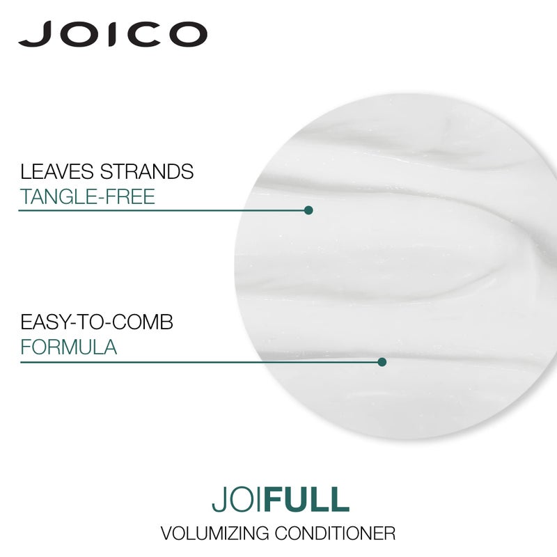JOICO Joico JoiFULL Volumizing Conditioner | For Fine, Thin Hair | Add Instant Body | Long-Lasting Fullness | For Thicker Bouncier Hair | Boost Shine | With Lotus Flower & Bamboo Extract | 8.5 Fl Oz  - Image 4