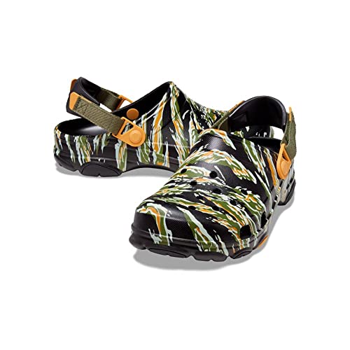 Crocs Unisex-Adult Classic All Terrain Camo Clogs with Adjustable Heel Strap, Black/Multi, 4 Men/6 Women - Image 4