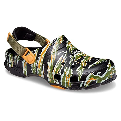 Crocs Unisex-Adult Classic All Terrain Camo Clogs with Adjustable Heel Strap, Black/Multi, 4 Men/6 Women - Image 5